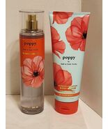 Bath &amp; Body Works Poppy Fragrance Body Mist &amp; Body Cream 8 fl oz Set of 2 - $39.59