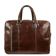 Brown Leather Convertible Briefcase Backpack - A Farewell to Arms - £282.29 GBP