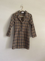 Bonnie Jean lightweight plaid coat for girls.  Size 8 - £6.38 GBP
