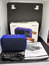 Coby Portable Bluetooth Wireless Speaker - New Condition in Blue - £12.59 GBP