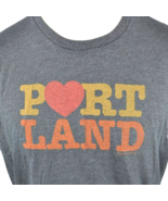 Portland Heart Love T-shirt size L/XL Fit Mens 48x29 Little Bay Root Mad... - £15.30 GBP