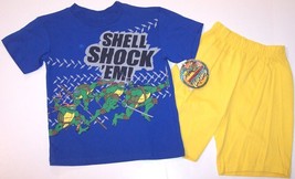 NWT Teenage Mutant Ninja Turtles Shell Shock Em Boy&#39;s 2 Pc. Outfit Set, Size 7 - £8.01 GBP