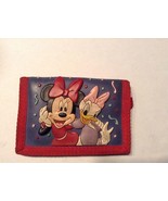 Walt Disney World Mini Mouse / Daisy Duck Tri Fold , Zipped Wallet - $159.72 MXN