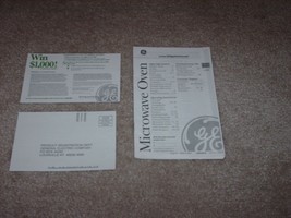 GE Microwave Oven Owner&#39;s Manual JES636 General Electric  From 2001 20 Years Old - £15.91 GBP