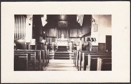 Leominster MA Pre-1920 RPPC Postcard St. Mark&#39;s Episcopal Church Interior View - £11.08 GBP