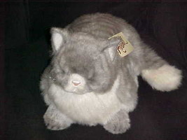 16&quot; Avanti Mom Tabby Gray Striped Plush Cat With Tags Jockline Italy 1985 - £77.39 GBP
