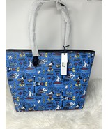 Dooney &amp; Bourke Disney Mickey Mouse Chicago Travel Shoulder Large Blue T... - $361.99