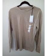 Goodfellow Men&#39;s Long-sleeved Tan Lightweight T-shirt Size S - $12.00