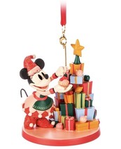 Disney Parks Minnie Mouse Holiday Sketchbook Ornament NEW - $23.75