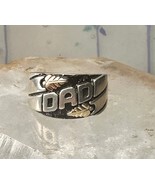 Black Hills Gold ring size 6.50 Fathers Day DAD leaves band sterling sil... - $2,521.51 MXN