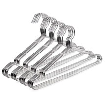 Clothes Hangers 40 Pack Pants Hangers Stainless Steel Strong Metal Hangers 16.5  - £34.36 GBP