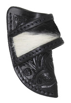 Western Floral Tooled Cowhide Inlay Leather Belt Loop Knife Sheath 29RS12 - $460.20 MXN
