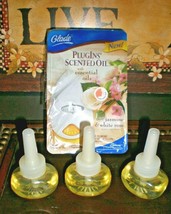 Glade Jasmine White Rose 4 Plug In Scented Oil Refills Plugins 1 Warmer - £31.97 GBP