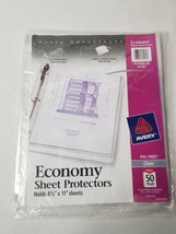 Avery Clear Economy Weight Sheet Protectors (50pk) 75182 Small hole New Magbx - £7.51 GBP