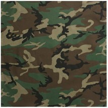 New Classic Camo Bandana - Woodland Camo 22&quot; X 22&quot; Versatile Design 100%... - $11.78