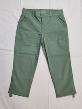 gloria vanderbilt capris size 8 Green Sagebrook Cotton Blend Pants  - £4.13 GBP