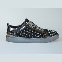 Mens Fancy Shoes By FIESSO AURELIO GARCIA, Spikes Rhine stones 2413 Black image 8