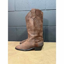 Vintage Dexter Brown Leather Western Cowgirl Boots Women’s 6.5 M Made in USA - £35.97 GBP