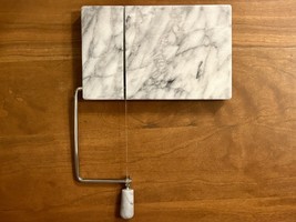 White Marble Cheese Slicer Stainless Steel Wire Cutter, 2 Replacement Wires - $15.99