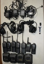Kenwood Lot 7 portables 4 chargers 2 sets of fire com ear phones Parts o... - $79.99