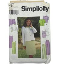 Simplicity 7971 Womens Sewing Pattern For Blouse Top Skirt &amp; Pants Size ... - $5.76