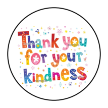 30 Thank You For Your Kindness Envelope Seals Stickers Labels Tags 1.5&quot; Round - £6.37 GBP