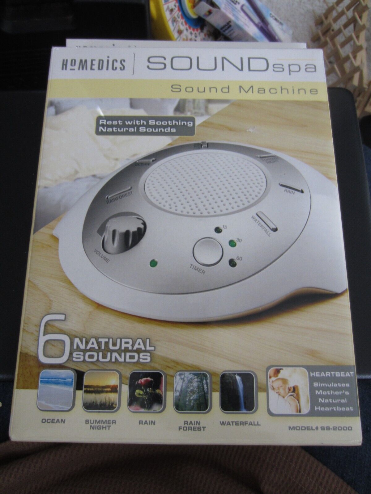 Homedics Sound Spa Portable Machine Soothing Bedtime Relaxation Noise Sleep Aid - $24.74