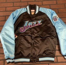 UTAH JAZZ Mitchell &amp; Ness Special Script Heavyweight Jacket S M L 2XL - $130.00