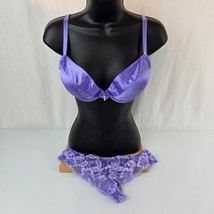 Vintage Victorias Secret Bra 36C Underwire Silky Satin Second Skin Push ... - $1,120.74 MXN