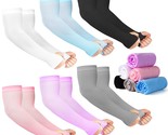 12 Pairs Sun Protection Sleeves Uv Protection Cooling Sleeves Arm Sleeve... - $18.99