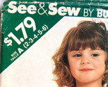 Vintage Butterick Sewing Pattern 5825 Childrens Dress Sizes 2 3 4 5 6 Uncut - £15.49 GBP