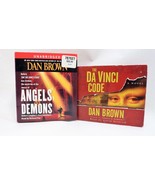 Lot of 2 Audio Books by Dan Brown The Da Vinci Code and Angles and Demons - $16.05