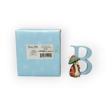 Beatrix Potter "Benjamin Bunny" Enesco Alphabet Letter Figurine Initial B A4494 - $19.80