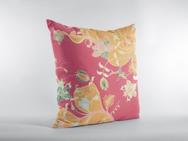18&quot; Purple Gray Garden Decorative Suede Throw Pillow - £43.08 GBP