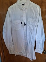 Wrangler Mens Tall-Big Painted Desert Basic Shirt, White, L Ivory Button... - $17.81