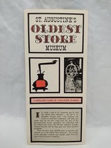Vintage St. Augustine&#39;s Oldest Store Museum Map Location Brochure - £7.77 GBP