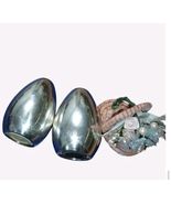 International Silver Salt &amp; Pepper Shakers Egg Shaped Silver Plate - $24.14