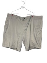 Johnnie-O Men&#39;s Shorts Twill Khaki Chino Flat Front Cotton Bermuda Tan S... - $26.80