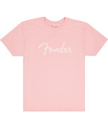 Genuine Fender Spaghetti Logo Shell Pink T-Shirt 100% Cotton Size XXL - £31.96 GBP