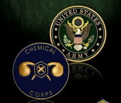 Army Chemical Corps 1.75&quot; Military Challenge Coin - £27.32 GBP