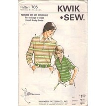 Sewing Pattern Kwik Sew 705 Rugby Shirt Mens Juniors Size 30-34.5 Chest - £6.80 GBP