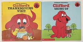 Clifford Grows Up &amp; Clifford&#39;s Thanksgiving Visit Scholastic Norman Bridwell LOT - £5.47 GBP