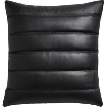 Mermaid Genuine Quilted Black Sheepskin Home Decorative Leather Cushion - £35.27 GBP