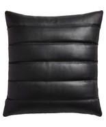 Mermaid Genuine Quilted Black Sheepskin Home Decorative Leather Cushion - $43.99