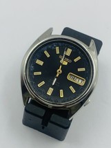 Seiko 5 Automatic Gents Auto Watch (REF#-BE-03) 1970s Spares or Repairs - £23.11 GBP