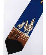 Wolf Fox Mammal Animal BLUE NIGHT Necktie - $19.99