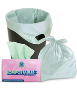 BPI 100% Home Compostable Kitchen Trash Bags, 13 Gallon 1.5 Mil Heavy Du... - $26.40