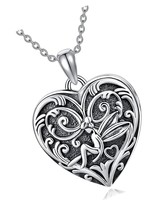 Heart Shaped Fairy/Unicorn Locket Necklace That 2 - $109.95