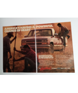 1988 Chevy GM Heartbeat of America Trucks Vtg Magazine Cut Print Ad (2 P... - $7.99