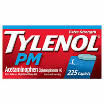 Tylenol PM Extra Strength Acetaminophen 500 mg Pain Reliever &amp; Sleep Aid, 225 Ca - £26.73 GBP